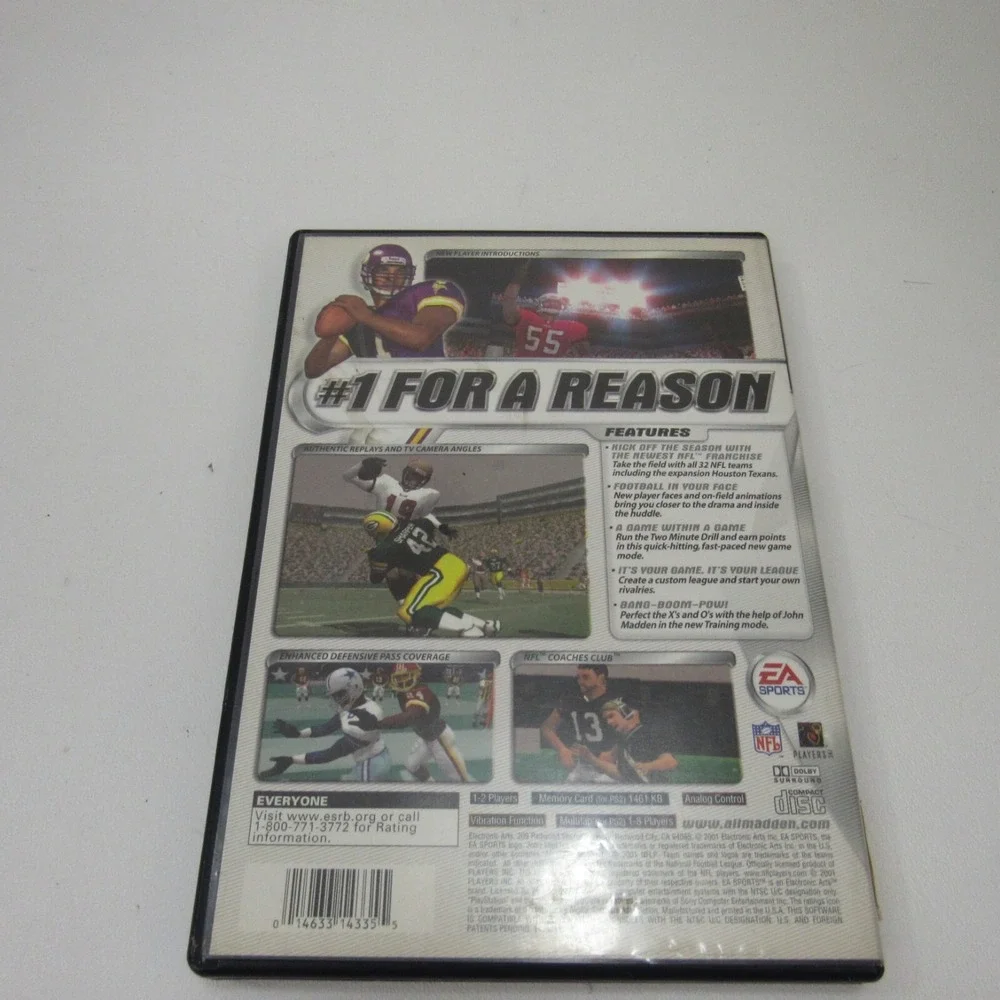 Madden‎ NFL 2002 (Sony PlayStation 2, PS2, 2001)  1